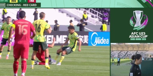 开云-U23国足小组赛末战利好！泰国队2人缺席，飞铲染红停赛2场